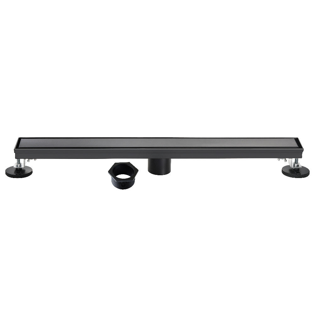 28" Linear Shower Drain in Matte Black