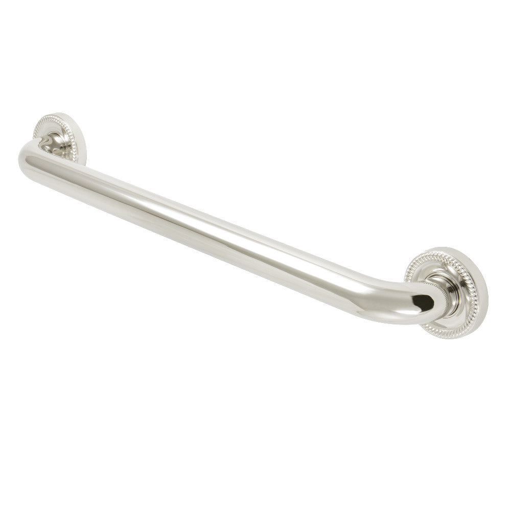 Camelon 18" Brass Decorative Grab Bar in Polished Nickel