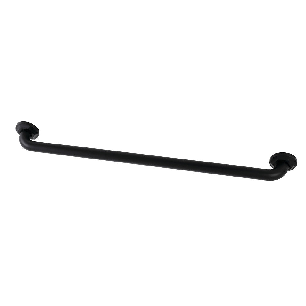 Metropolitan 30" Brass Decorative Grab Bar in Matte Black