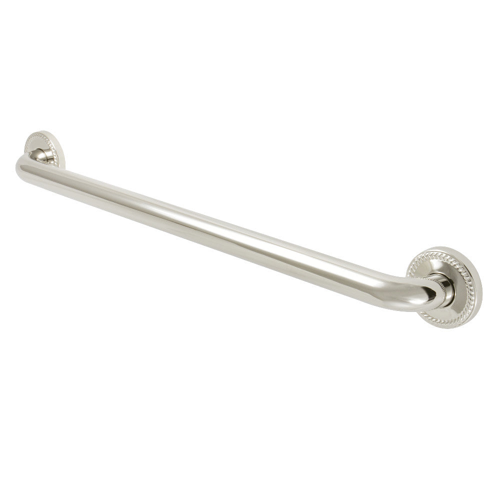 Laurel 24" Brass Decorative Grab Bar in Polished Nickel