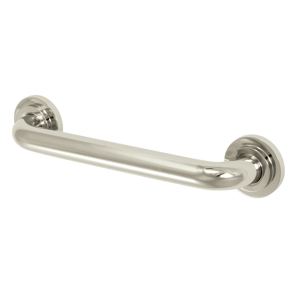 Manhattan 12" Brass Decorative Grab Bar in Polished Nickel
