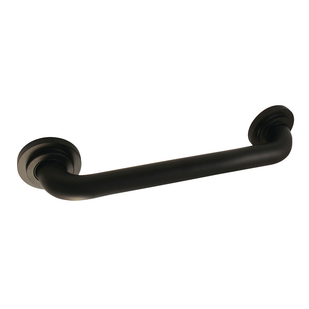Manhattan 12" Brass Decorative Grab Bar in Matte Black