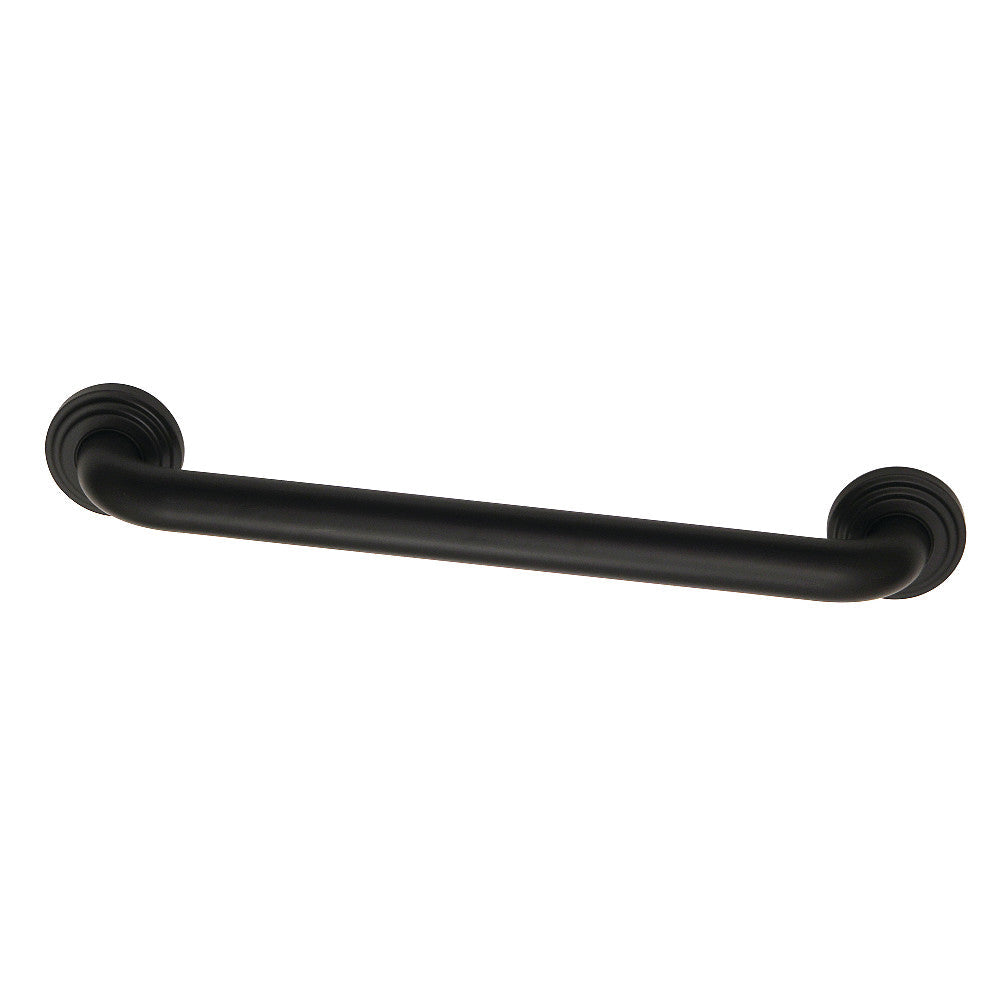 Milano 16" Brass Grab Bar in Matte Black