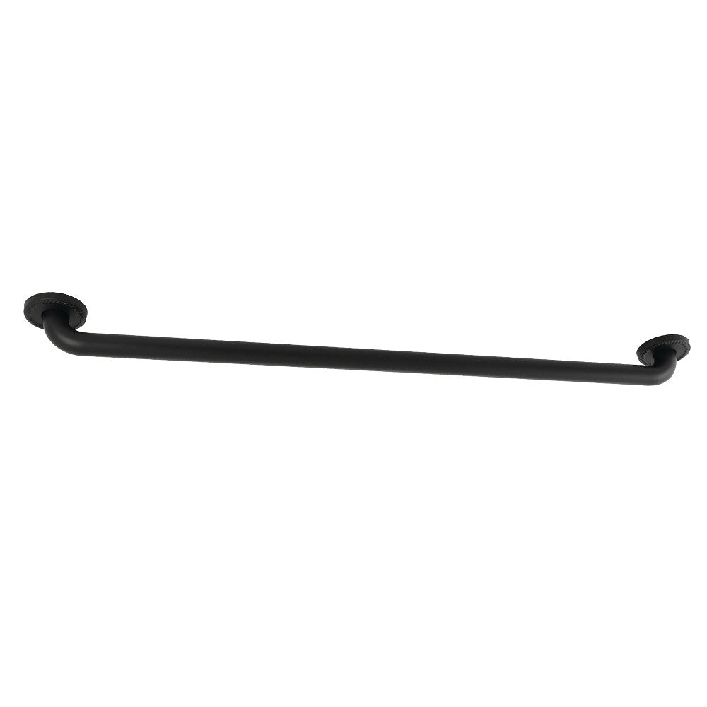 Laurel 36" Brass Decorative Grab Bar in Matte Black