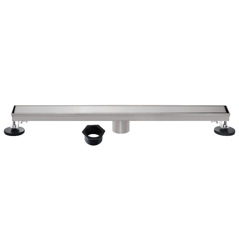 28" Linear Shower Drain in Brushed Nickel