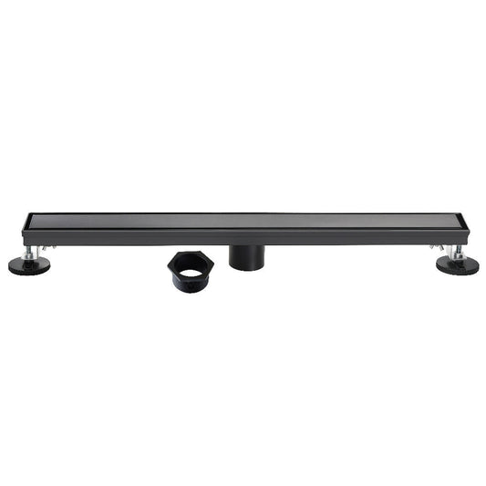 28" Linear Shower Drain in Matte Black