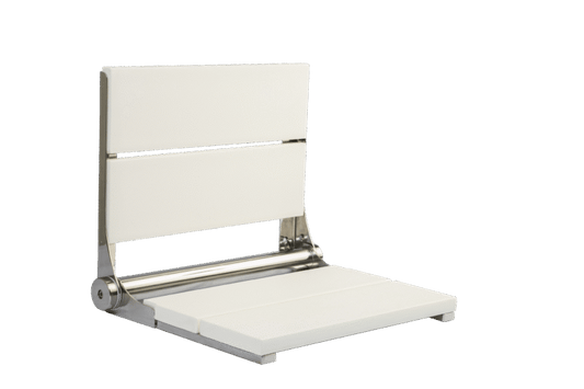 Polished Shower Seat With White 