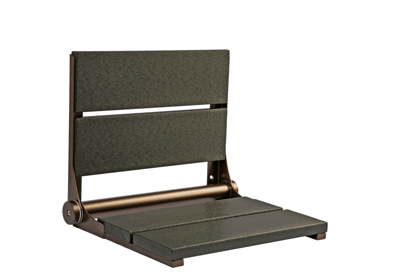 18" Shower Seat with Bronze Frame