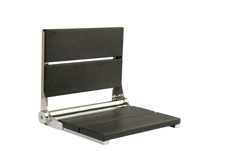 18" Shower Seat with Polished Frame