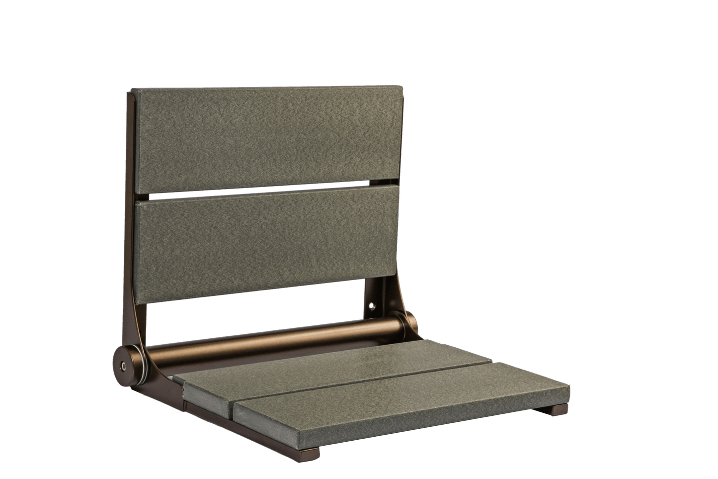 18" Shower Seat with Bronze Frame