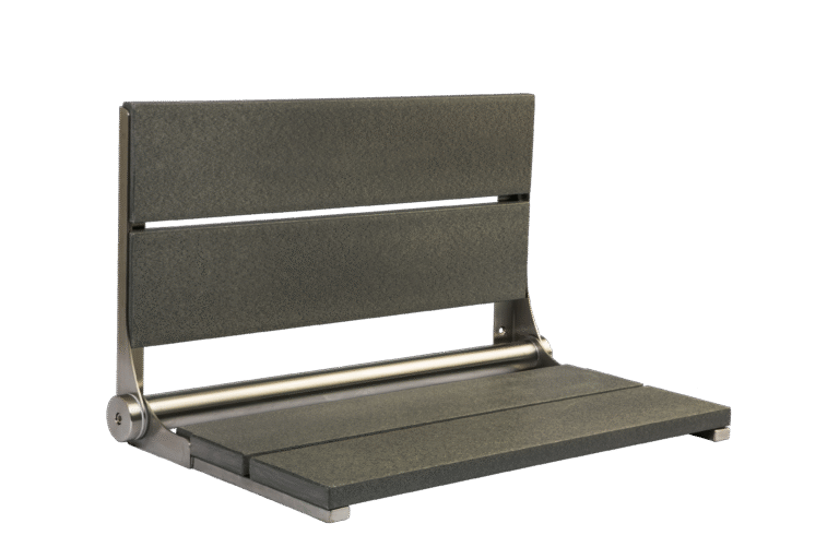 26" Shower Seat with Brushed Frame