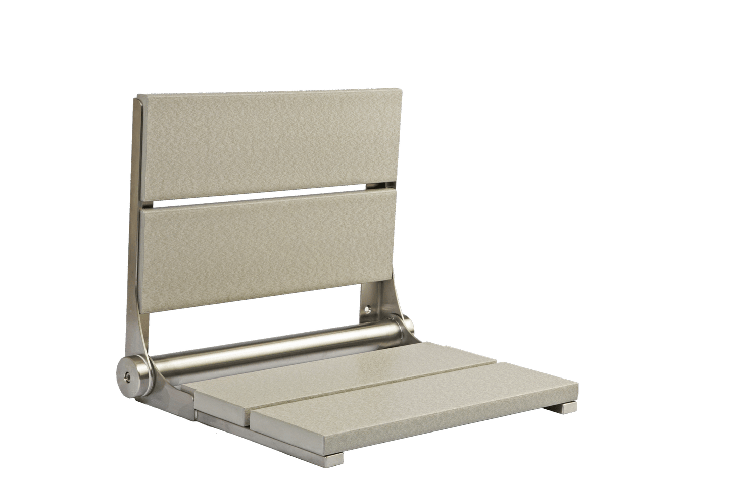 18" Shower Seat with Brushed Frame