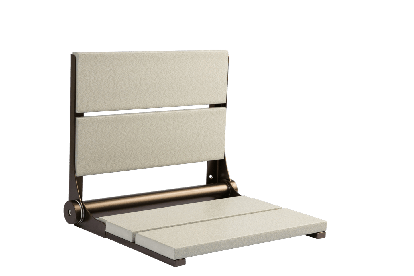 18" Shower Seat with Bronze Frame
