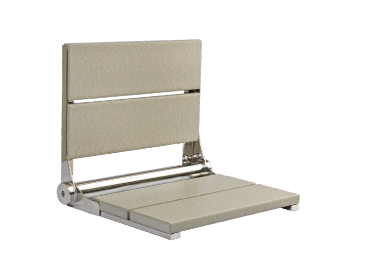 18" Shower Seat with Polished Frame