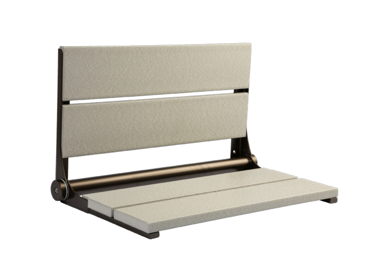 26" Shower Seat with Bronze Frame