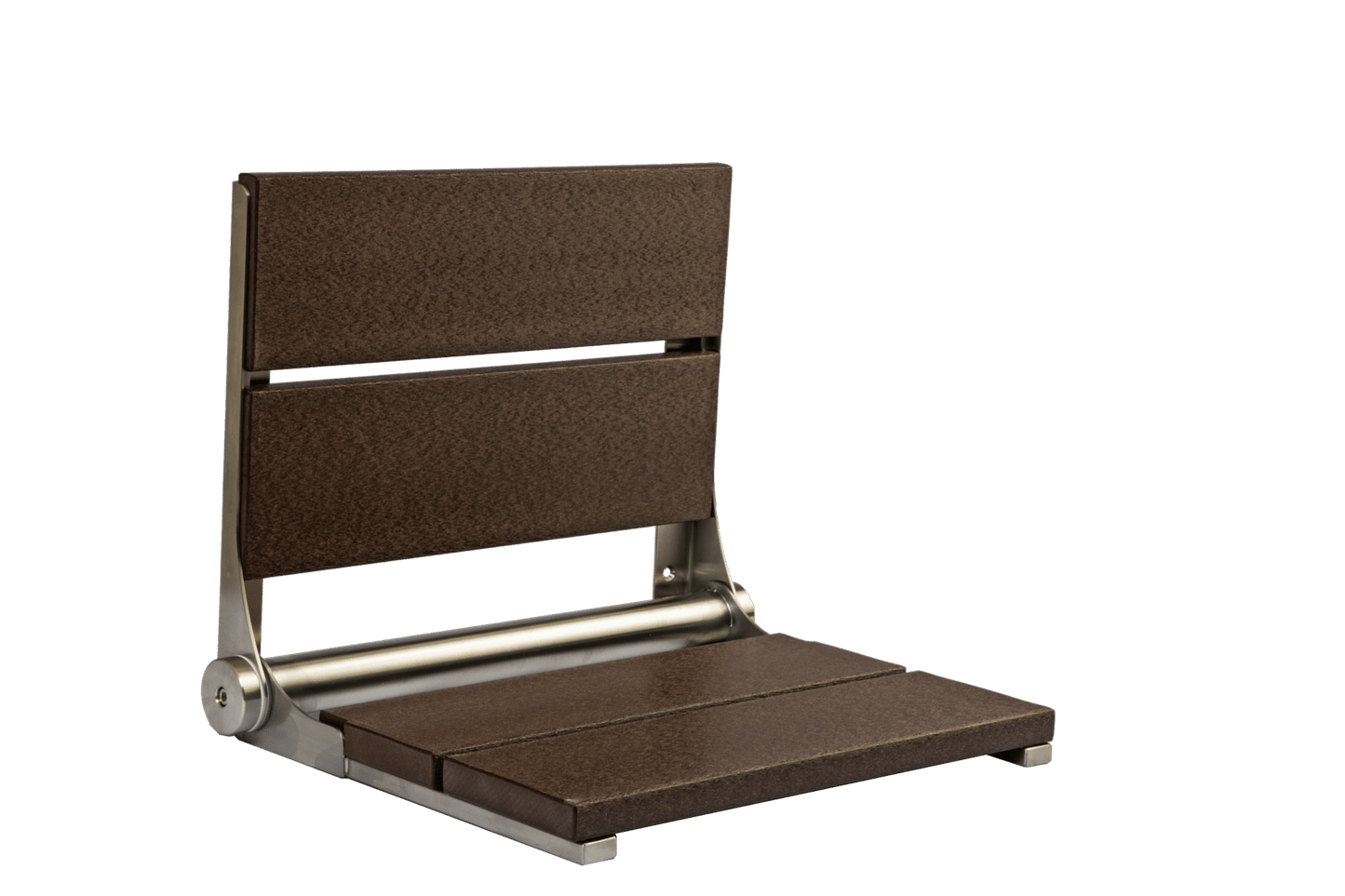18" Shower Seat with Brushed Frame