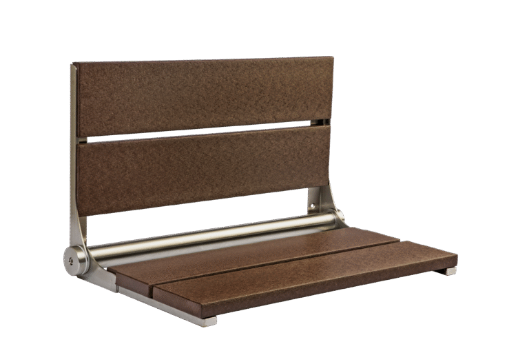 26" Shower Seat with Brushed Frame