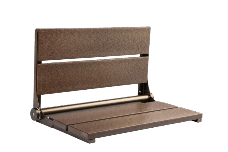 26" Shower Seat with Bronze Frame