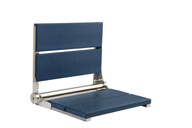 18" Shower Seat with Polished Frame