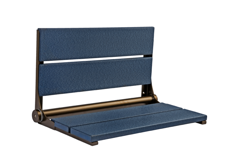 26" Shower Seat with Bronze Frame
