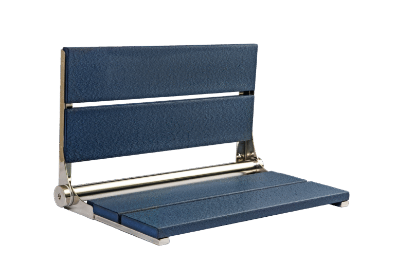 26" Shower Seat with Polished Frame