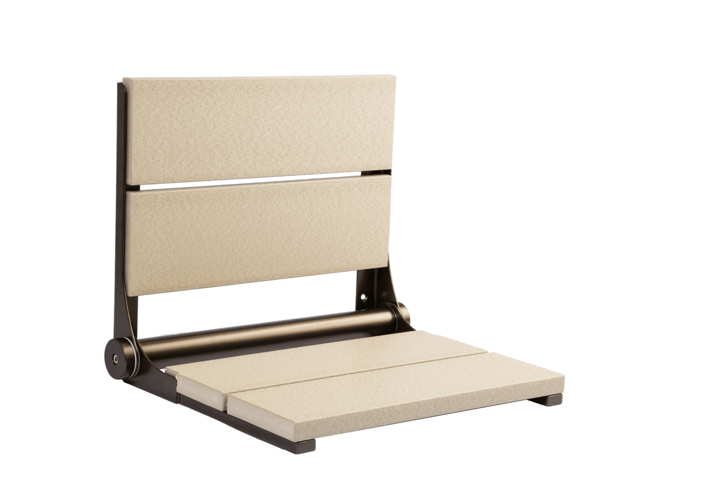 18" Shower Seat with Bronze Frame