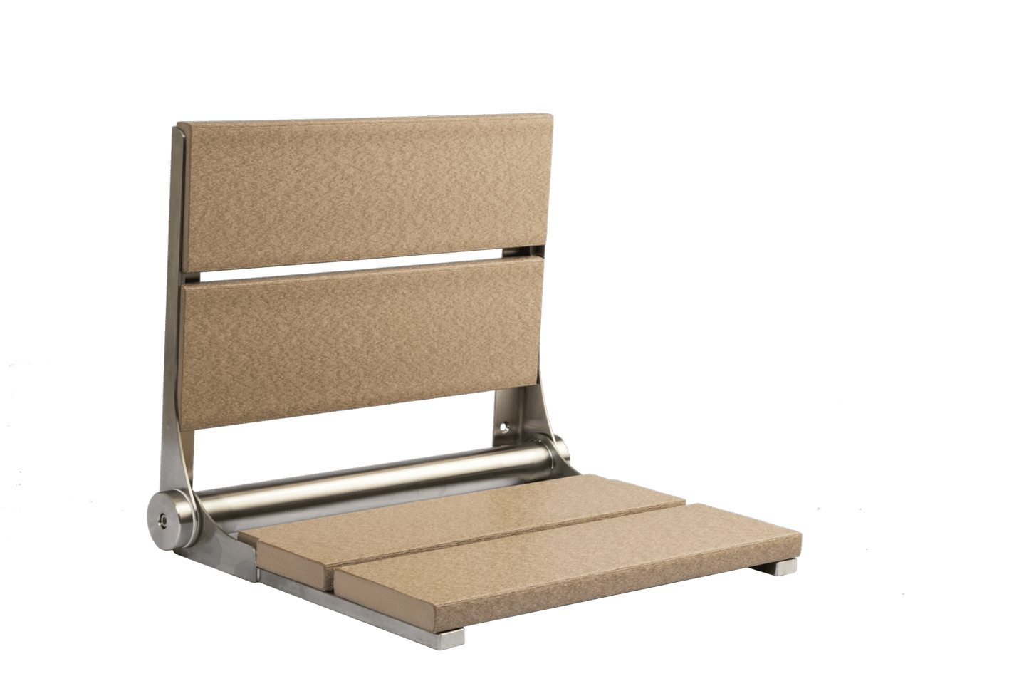 18" Shower Seat with Brushed Frame