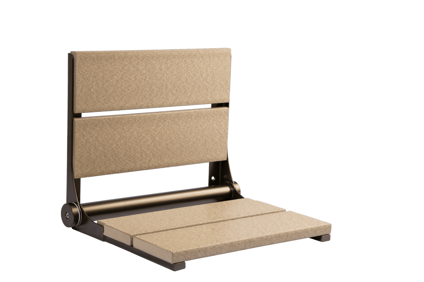 18" Shower Seat with Bronze Frame