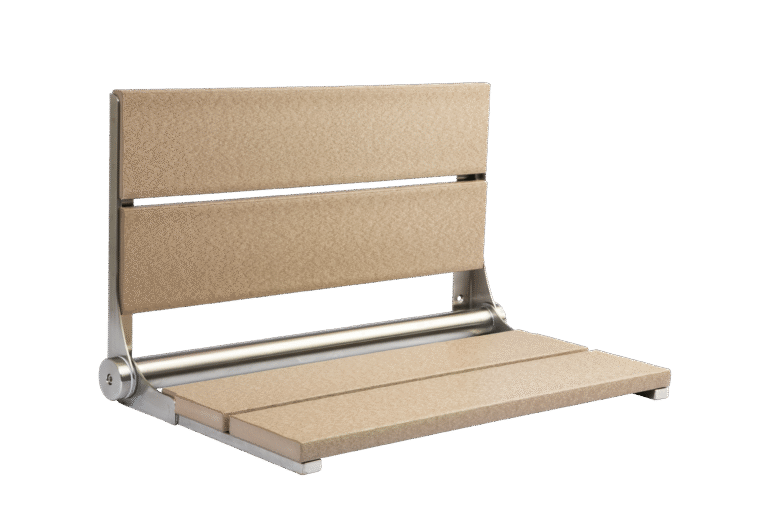 26" Shower Seat with Brushed Frame