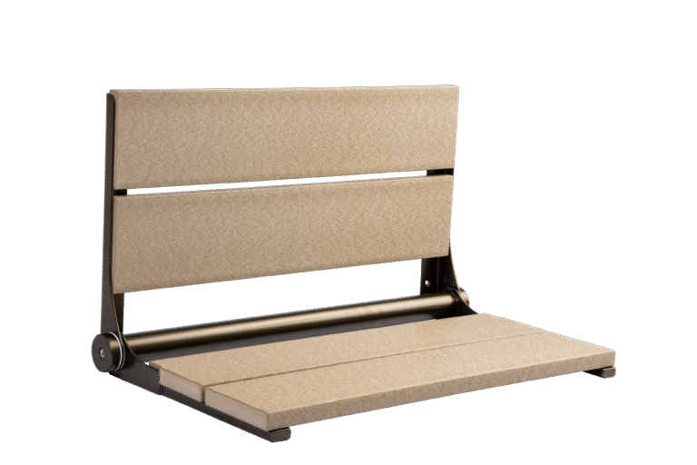 26" Shower Seat with Bronze Frame