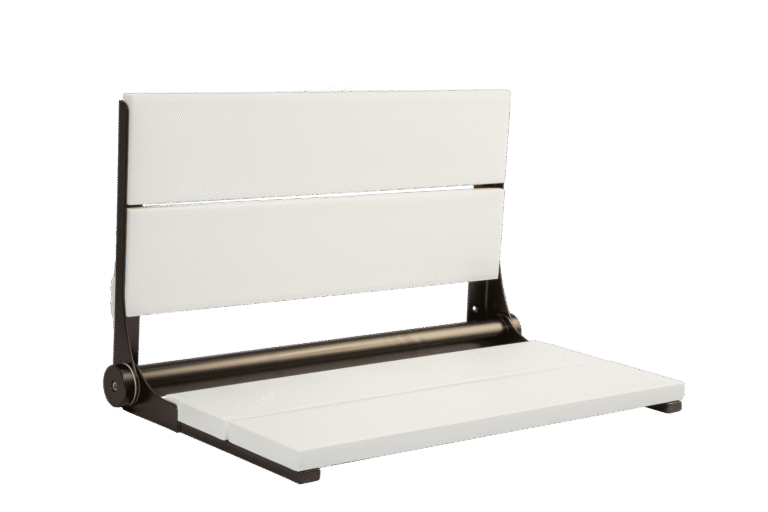 26" Shower Seat with Bronze Frame