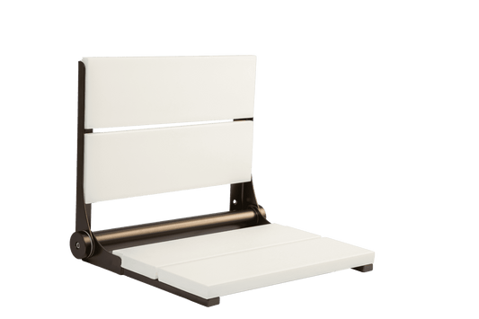 18" Shower Seat with Bronze Frame