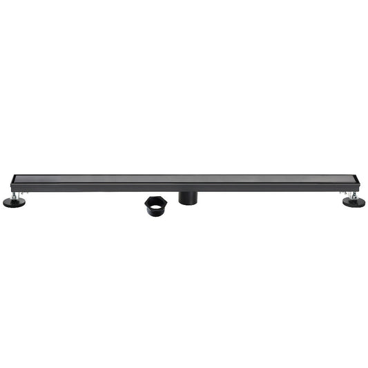 72" Linear Shower Drain in Matte Black