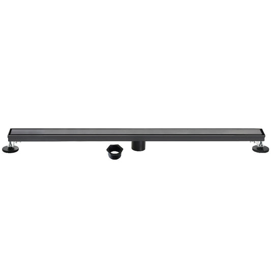 60" Linear Shower Drain in Matte Black