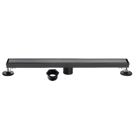 48" Linear Shower Drain in Matte Black