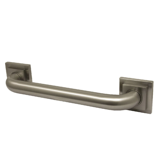 Claremont 16" Brass Decorative Grab Bar in Brushed Nickel  