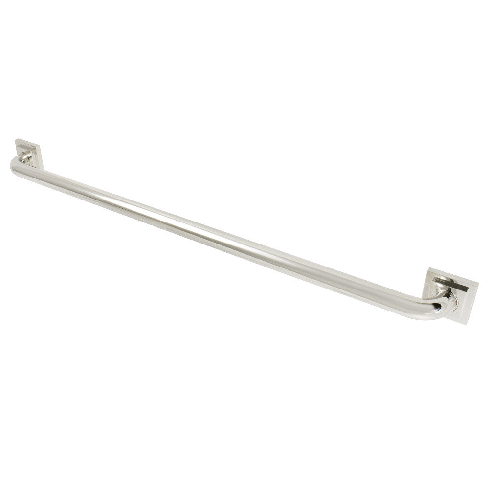Claremont 36" Brass Decorative Grab Bar in Polished Nickel  