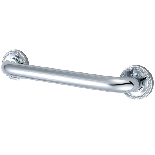 Camelon 12" Brass Decorative Grab Bar in Polished Chrome  