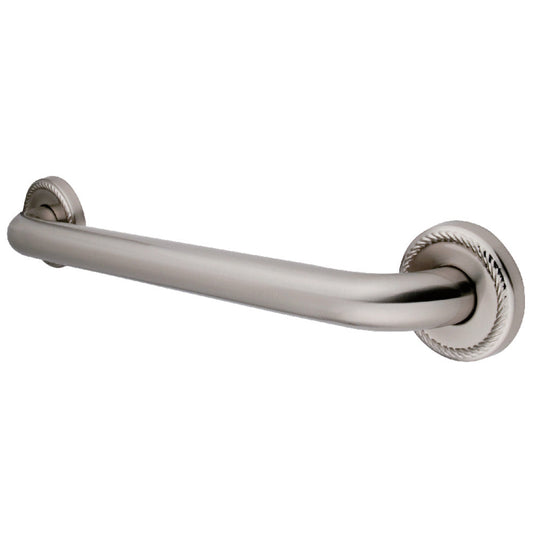Laurel 24" Brass Decorative Grab Bar in Brushed Nickel  