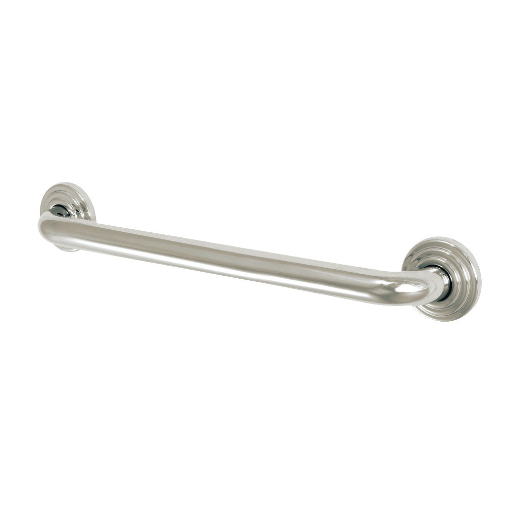 Restoration 18" Brass Decorative Grab Bar in Polished Nickel  