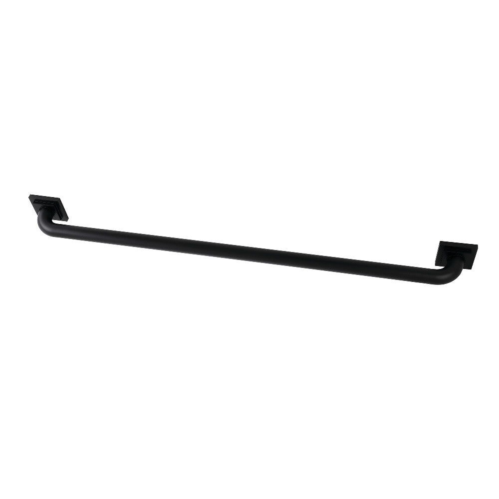 Claremont 36" Brass Decorative Grab Bar in Matte Black  