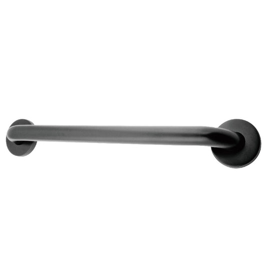 Americana 18" Stainless Steel Decorative Grab Bar in Matte Black 