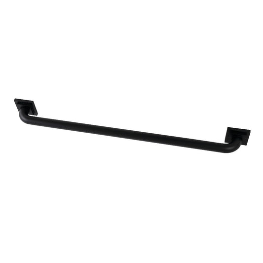 Claremont 30" Brass Decorative Grab Bar in Matte Black  