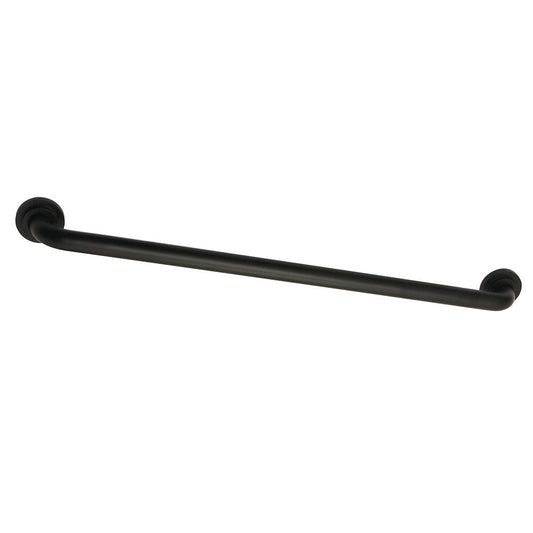 Manhattan 30" Brass Decorative Grab Bar in Matte Black  