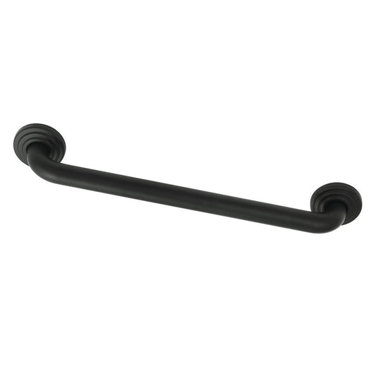 Restoration 18" Brass Decorative Grab Bar in Matte Black  